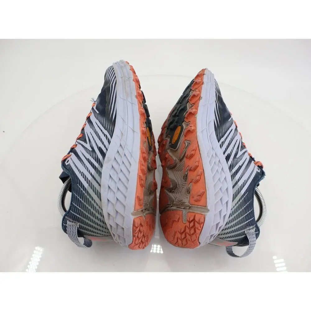 Hoka One One Speedgoat 4 Women's Size 9.5 Running Shoes Orange Blue * see desc
